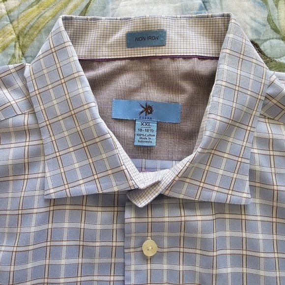 ๐ต 2 for $40 ๐ต EGARA BUTTON DOWN FLIP CUFF PLAID SHIRT - Picture 7 of 10